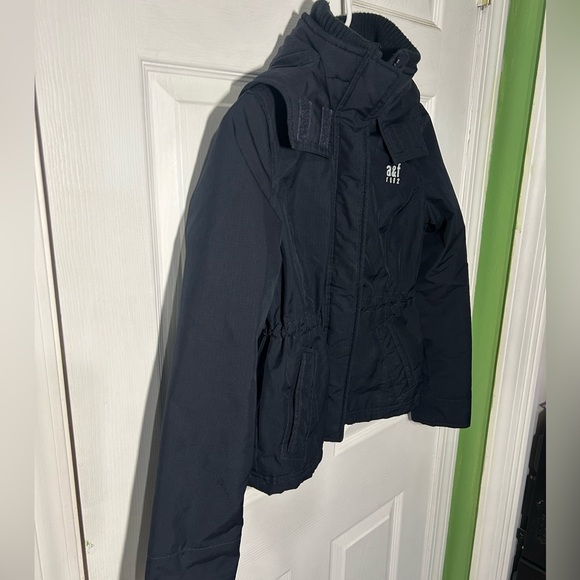 Abercrombie Navy All Season Weather Warrior Hooded Jacket Girls Kids Size Large. - Picture 2 of 14